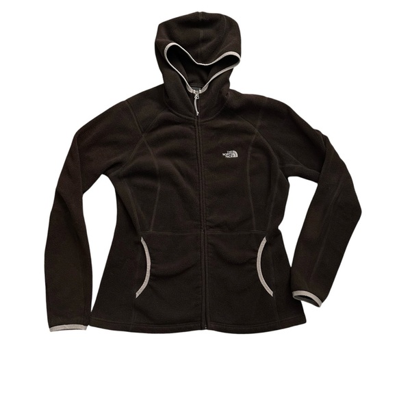 The North Face Brown Polartec Classic Fleece
Full Zip Hoodie Women's L - Picture 1 of 10